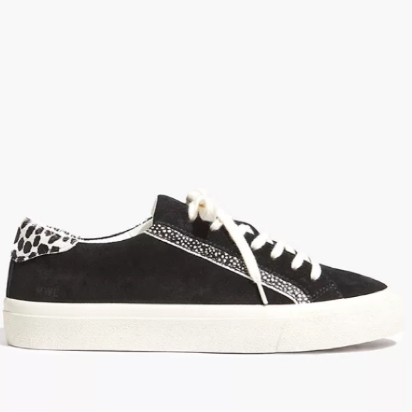 Madewell low top sneakers in suede and spot calf hair - Picture 2 of 4